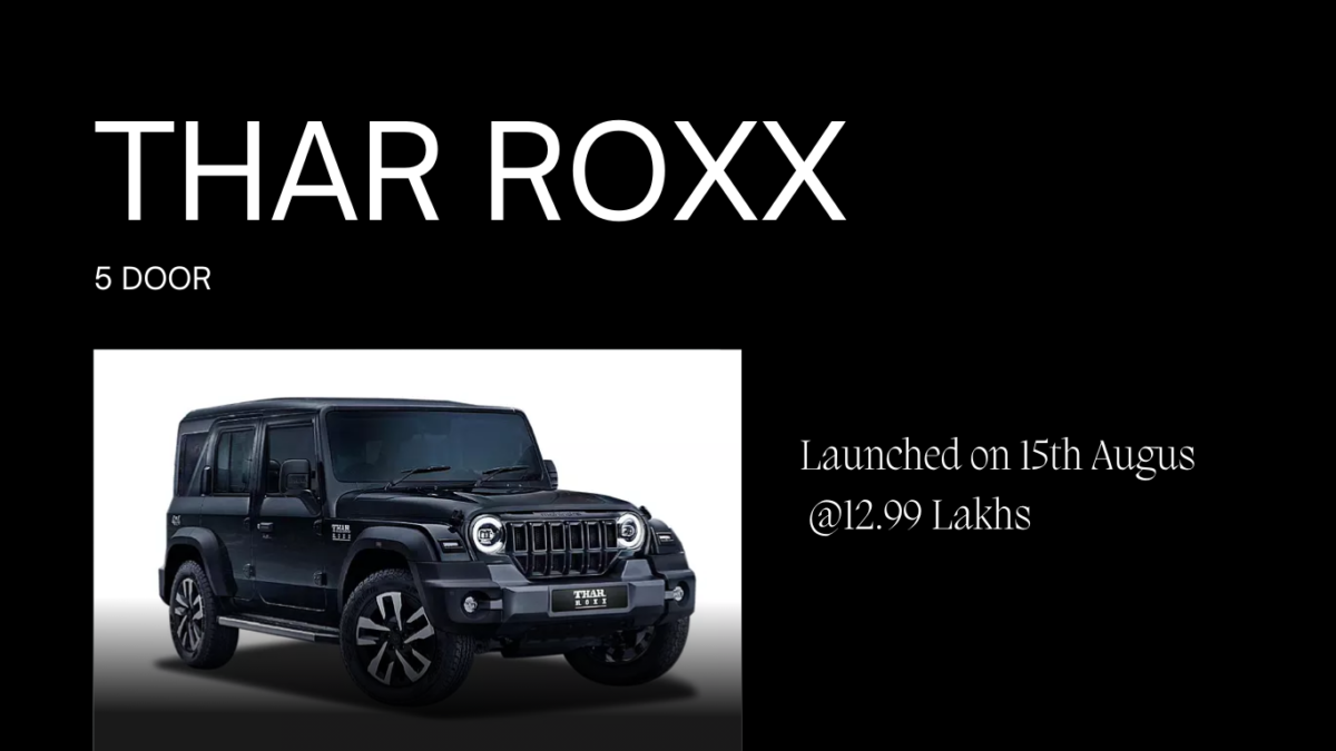 Thar Roxx 5 Door Launched @ 12.99 Lakhs, Can The New SUV Be Another Success After XUV 700
